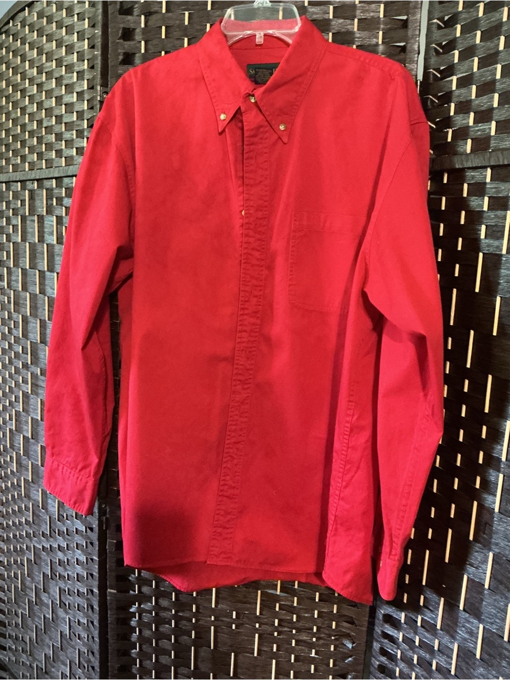 Saddlebred Men's Red Button-Down Shirt